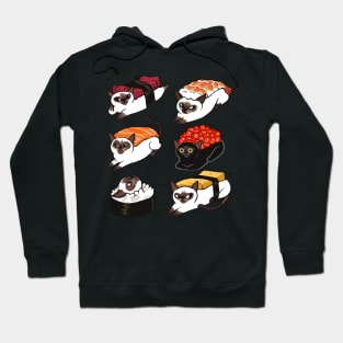 Sushi Siamese Cat Hoodie